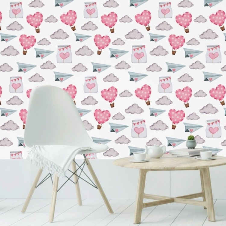 Papel de Parede Adesivo Infantil Love Is In The...