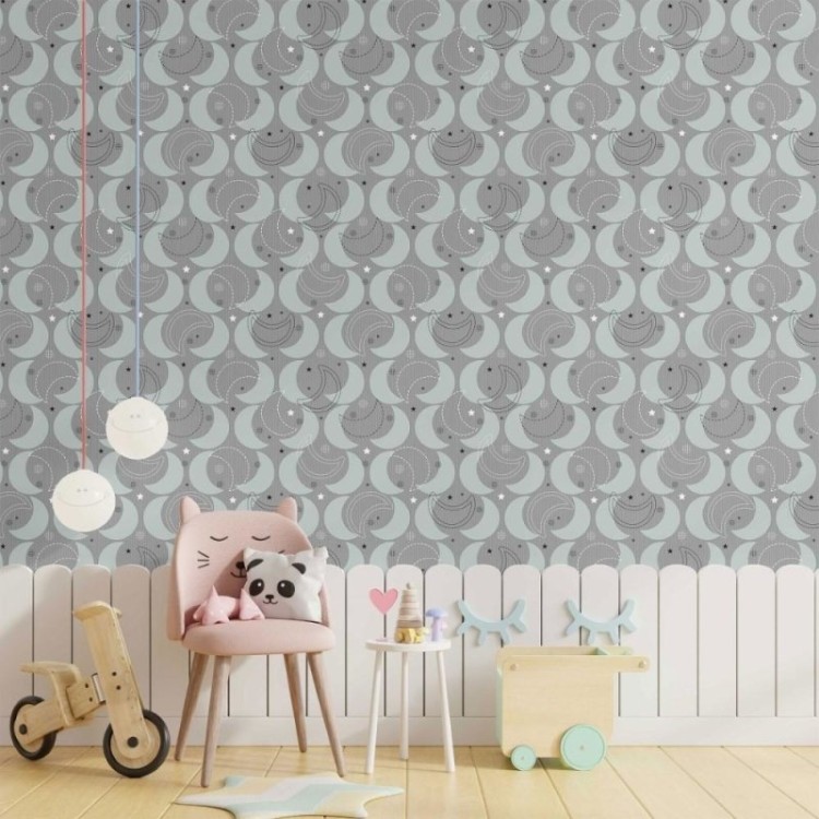 Papel de Parede Adesivo infantil lua
 N014136