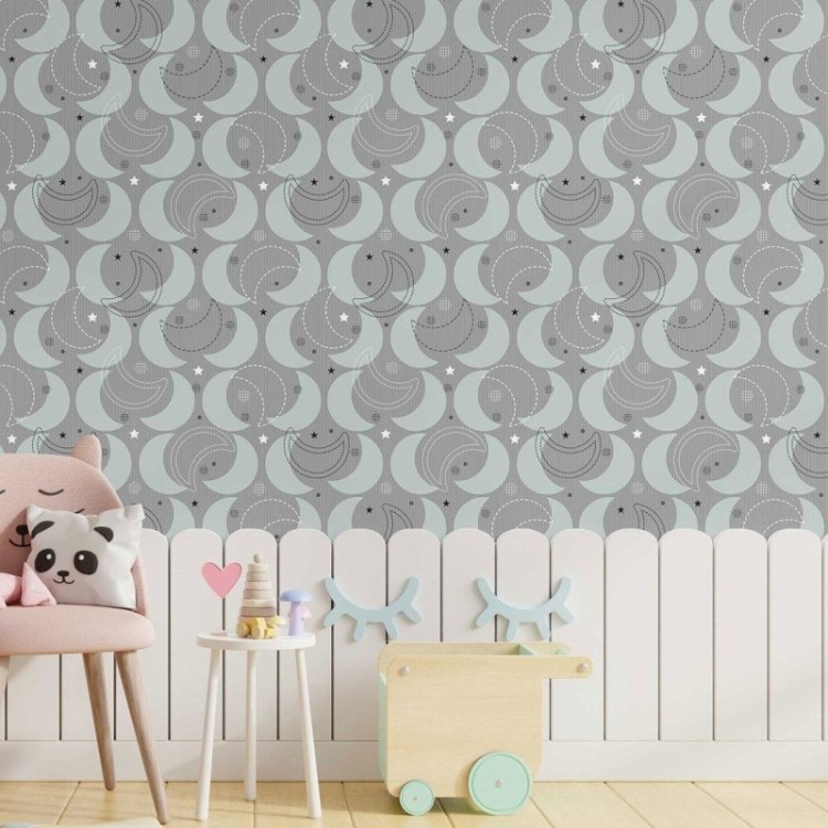 Papel de Parede Adesivo infantil lua
 N014136