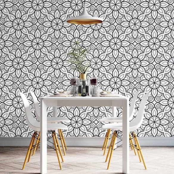 Papel de Parede Adesivo infantil mandalas N014142