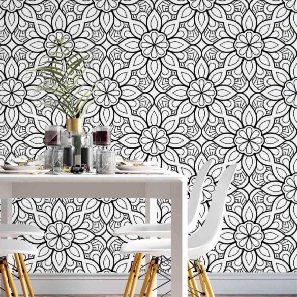 Papel de Parede Adesivo infantil mandalas N014142