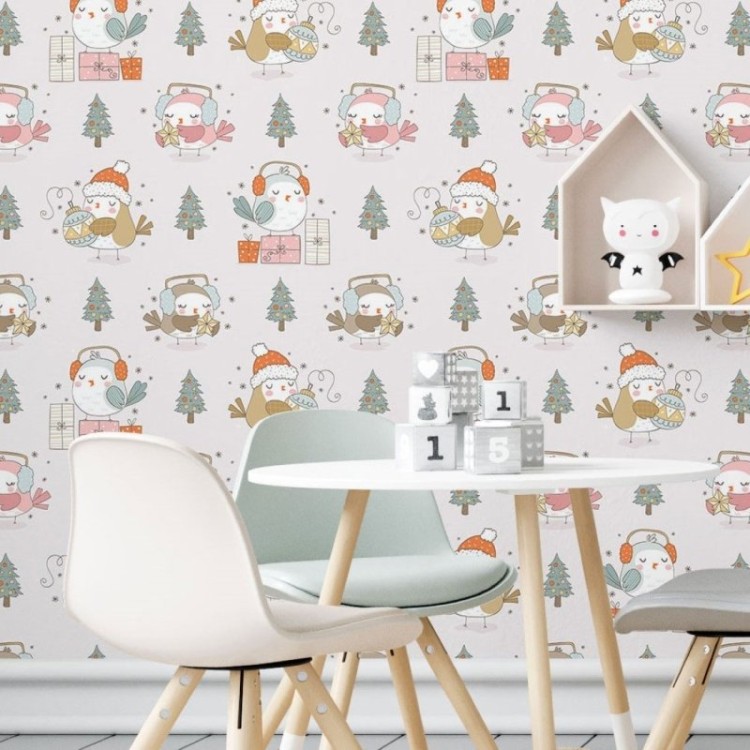Papel de Parede Adesivo Infantil Natal N019016