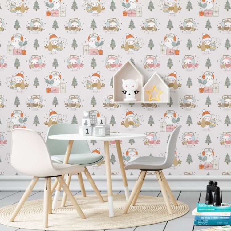 Papel de Parede Adesivo Infantil Natal N019016