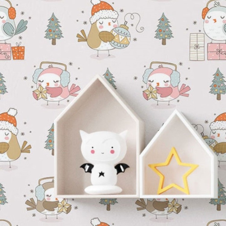 Papel de Parede Adesivo Infantil Natal N019016