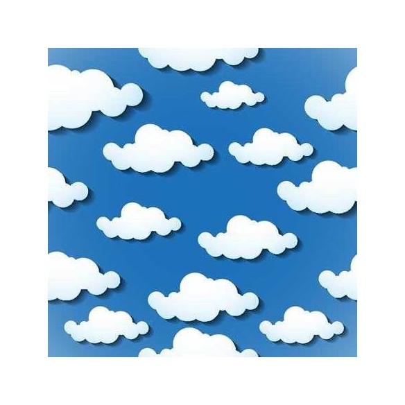 Papel de Parede Adesivo Infantil Nuvem Céu 257858465