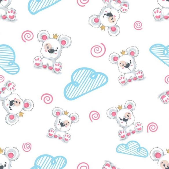 Papel de Parede Adesivo Infantil Nuvem N02285