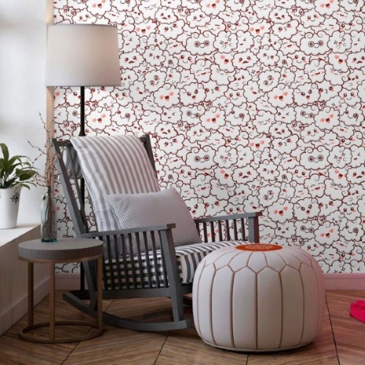 Papel de Parede Adesivo Infantil Nuvens N013209