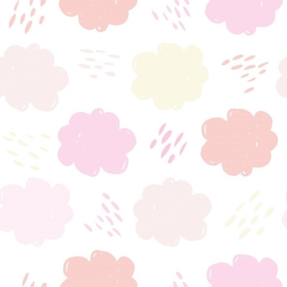 Papel de Parede Adesivo Infantil Nuvens N013231