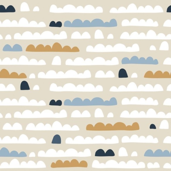 Papel de Parede Adesivo Infantil Nuvens N015019