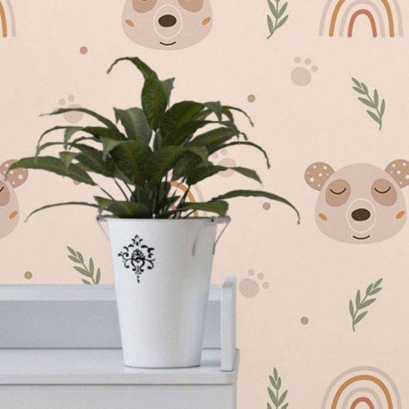 Papel de Parede Adesivo Infantil Pandas N017100