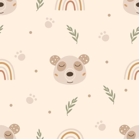 Papel de Parede Adesivo Infantil Pandas N017100