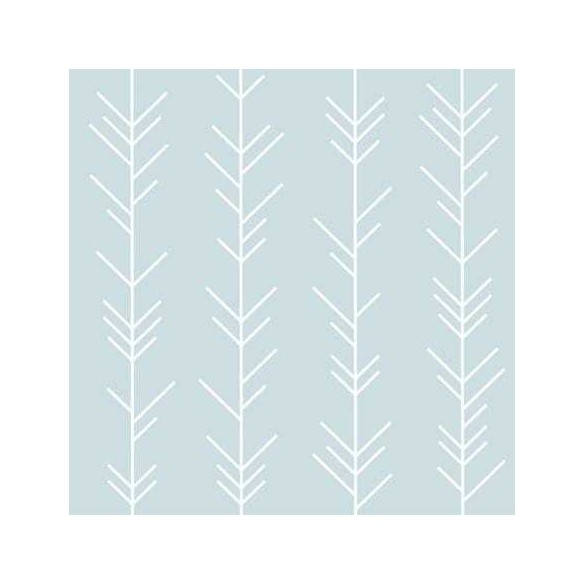 Papel de Parede Adesivo Abstrato Galhos Azul 448554