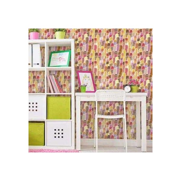 Papel de Parede Adesivo Infantil Picolé Colorido 273450314