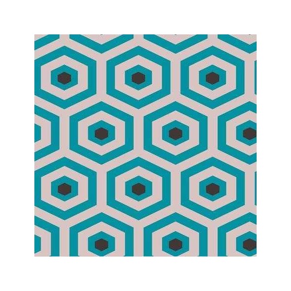 Papel de Parede Adesivo Abstrato Geométrico Azul Branco 629846773