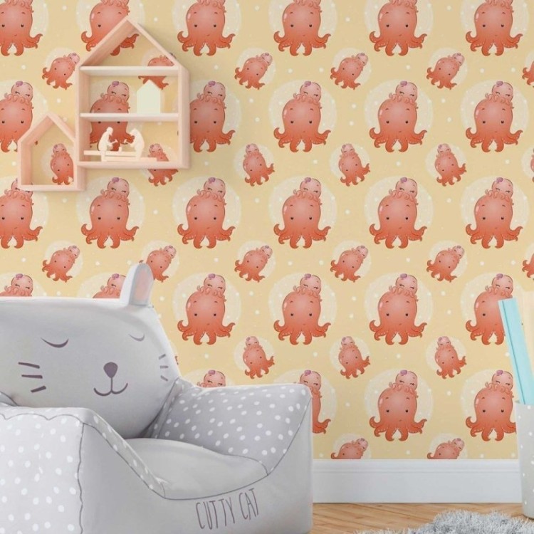 Papel de Parede Adesivo Infantil Polvinhos N018077