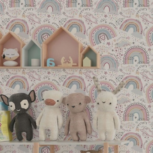 Papel de Parede Adesivo Infantil Rainbows N019064