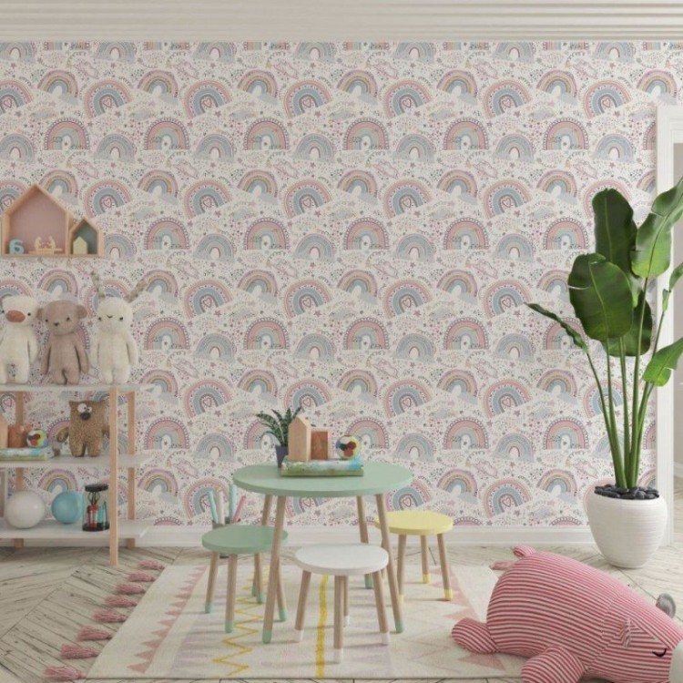 Papel de Parede Adesivo Infantil Rainbows N019064