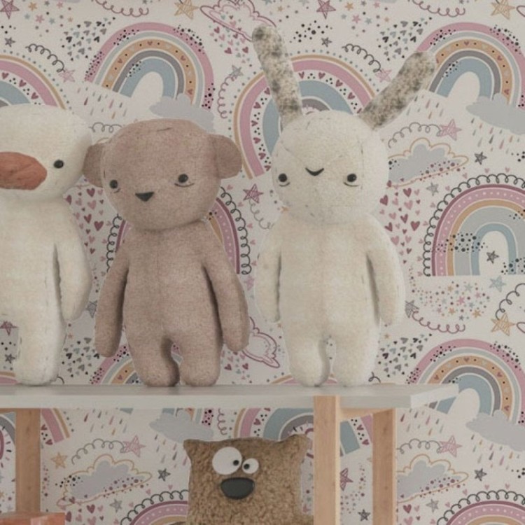 Papel de Parede Adesivo Infantil Rainbows N019064