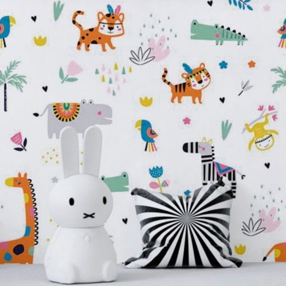Papel de Parede Adesivo Infantil Safari N018097