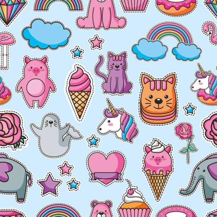 Papel de Parede Adesivo Infantil Stickers N010176