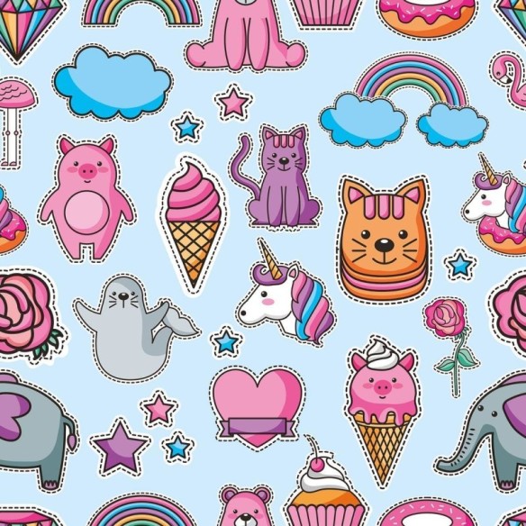 Papel de Parede Adesivo Infantil Stickers N010176