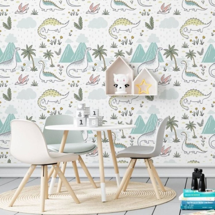 Papel de Parede Adesivo Infantil Terra dos...