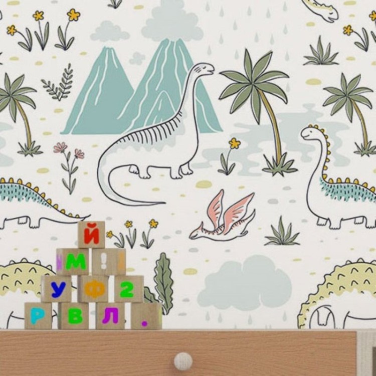 Papel de Parede Adesivo Infantil Terra dos...
