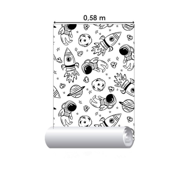 Papel de Parede Adesivo Infantil Universo...