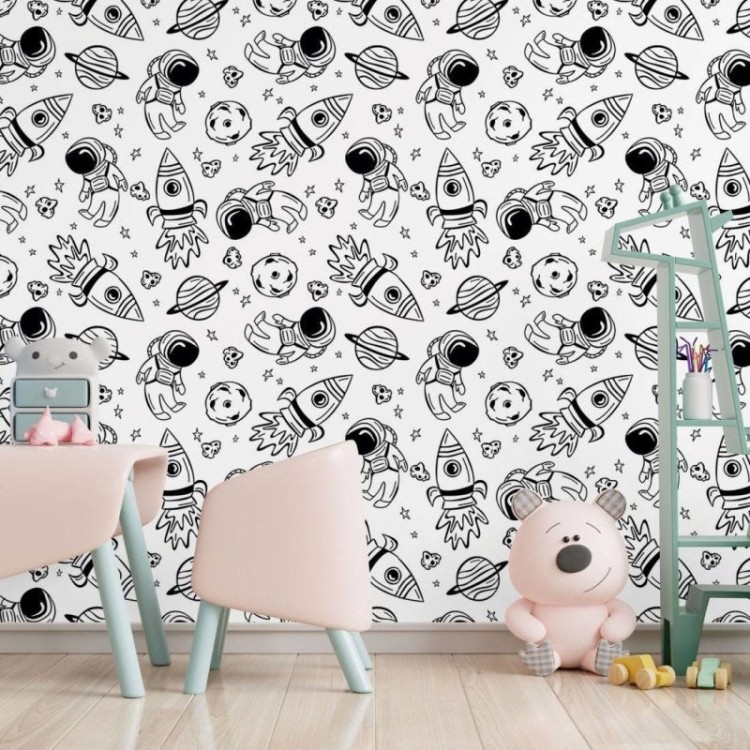 Papel de Parede Adesivo Infantil Universo...