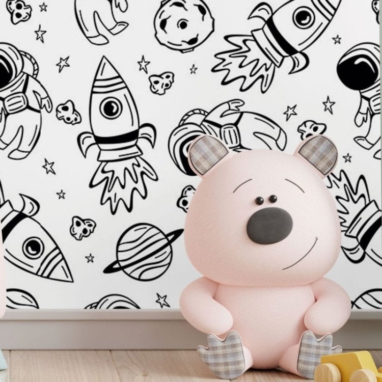 Papel de Parede Adesivo Infantil Universo...