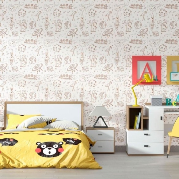 Papel de Parede Adesivo Infantil Universo N012016