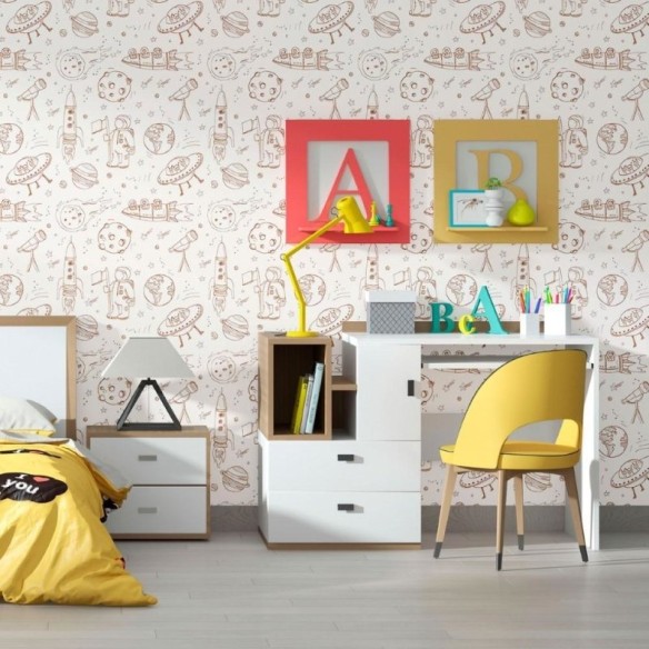 Papel de Parede Adesivo Infantil Universo N012016