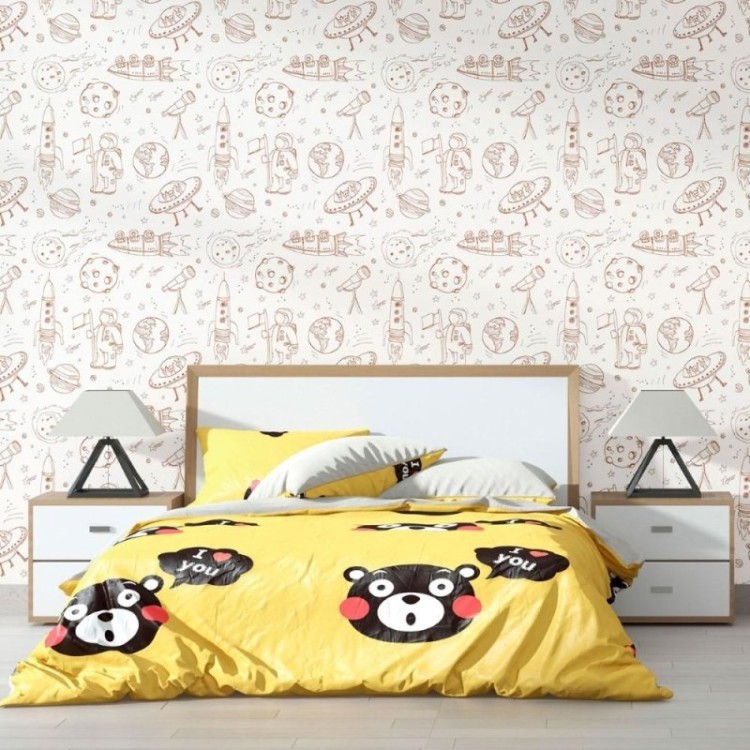 Papel de Parede Adesivo Infantil Universo N012016
