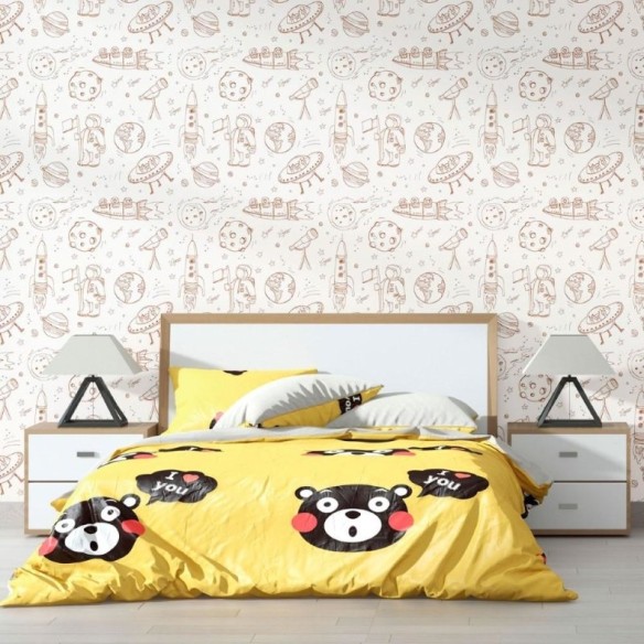 Papel de Parede Adesivo Infantil Universo N012016