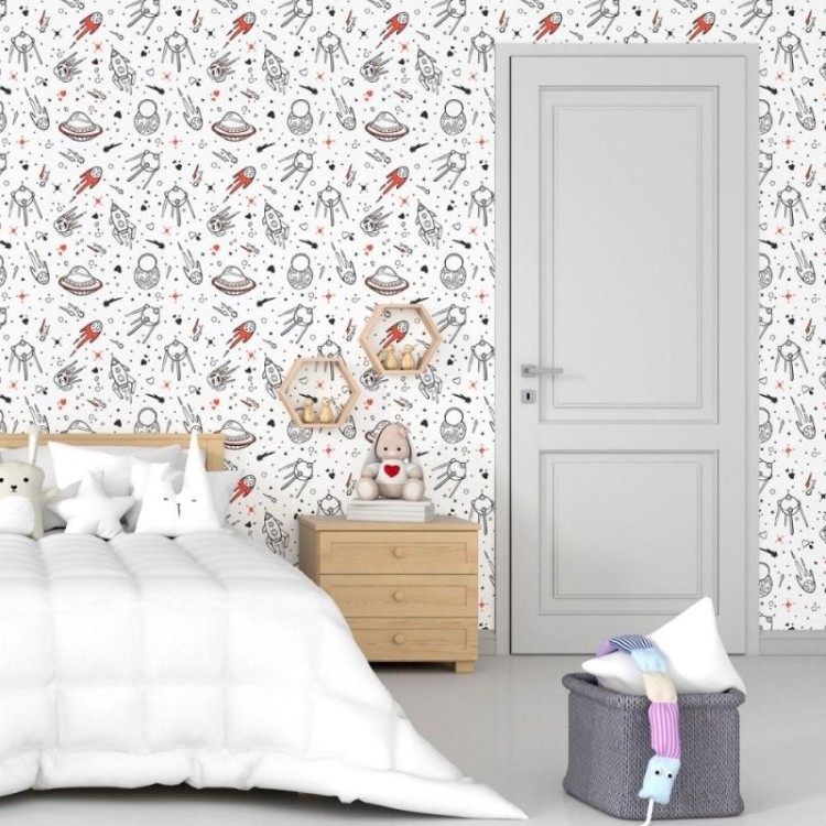 Papel de Parede Adesivo Infantil Universo N015158