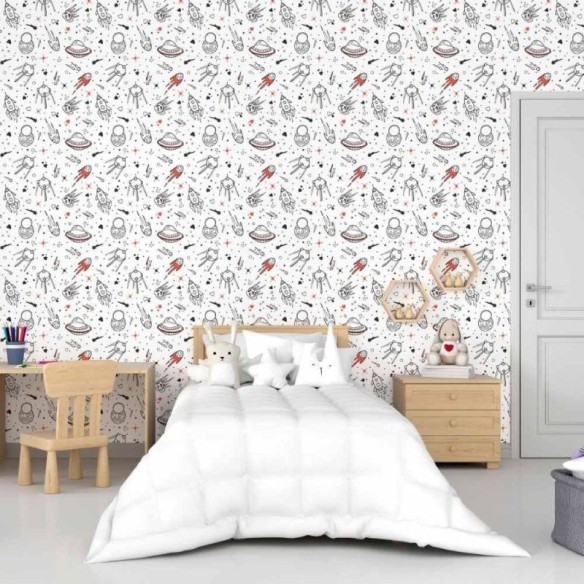 Papel de Parede Adesivo Infantil Universo N015158
