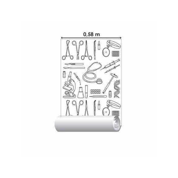 Papel de Parede Adesivo Instrumentos Médicos 390833035