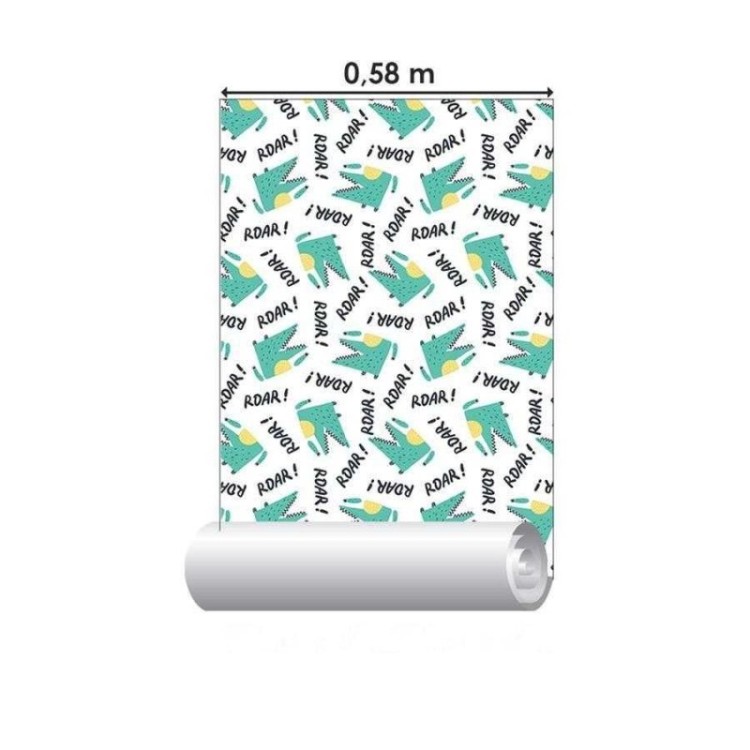 Papel de Parede Adesivo Jacaré Minimalista...