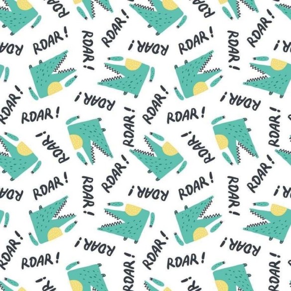 Papel de Parede Adesivo Jacaré Minimalista Lettering N06011