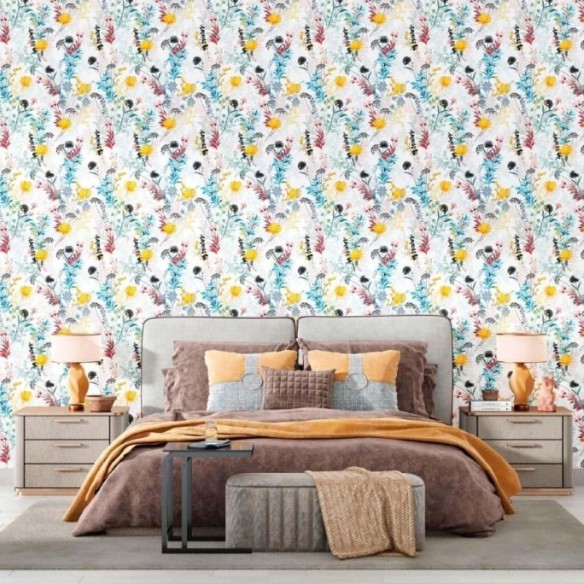 Papel de Parede Adesivo Jardim Florido N012050