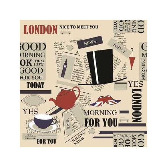 Papel de Parede Adesivo Jornal London 165547997