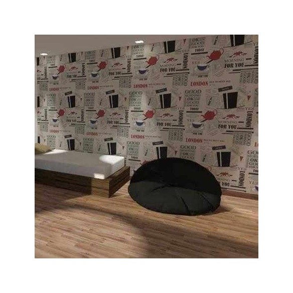 Papel de Parede Adesivo Jornal London 165547997