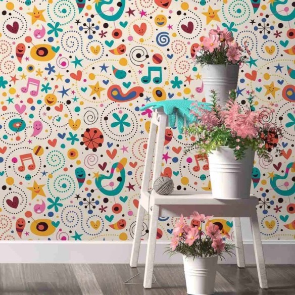 Papel de Parede Adesivo Jovem 107130