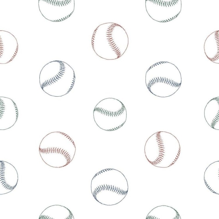 Papel de Parede Adesivo Jovem Baseball N014020