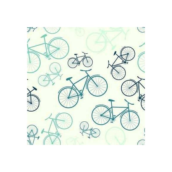 Papel de Parede Adesivo Jovem Bicicleta Verde 143903542
