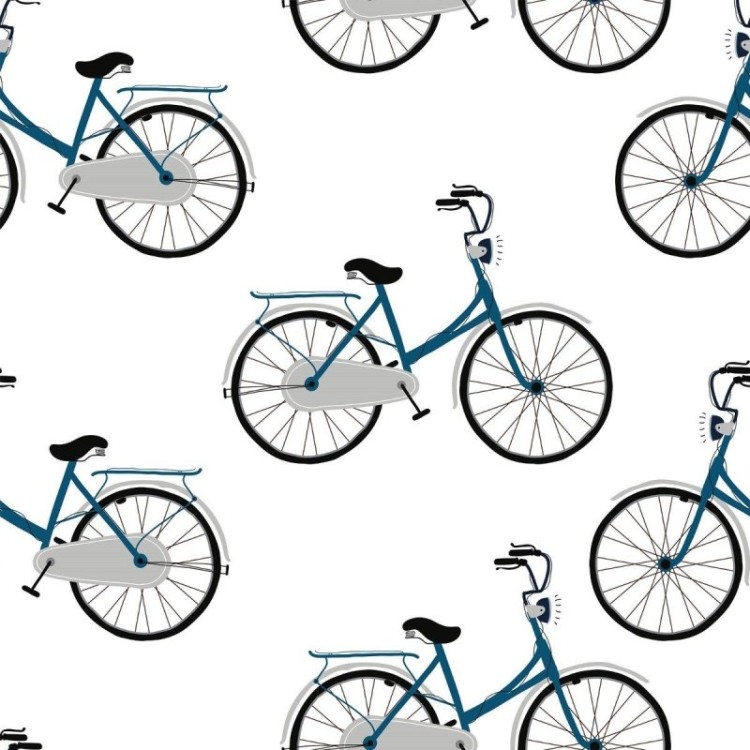 Papel de Parede Adesivo Jovem Bicicletas N016053