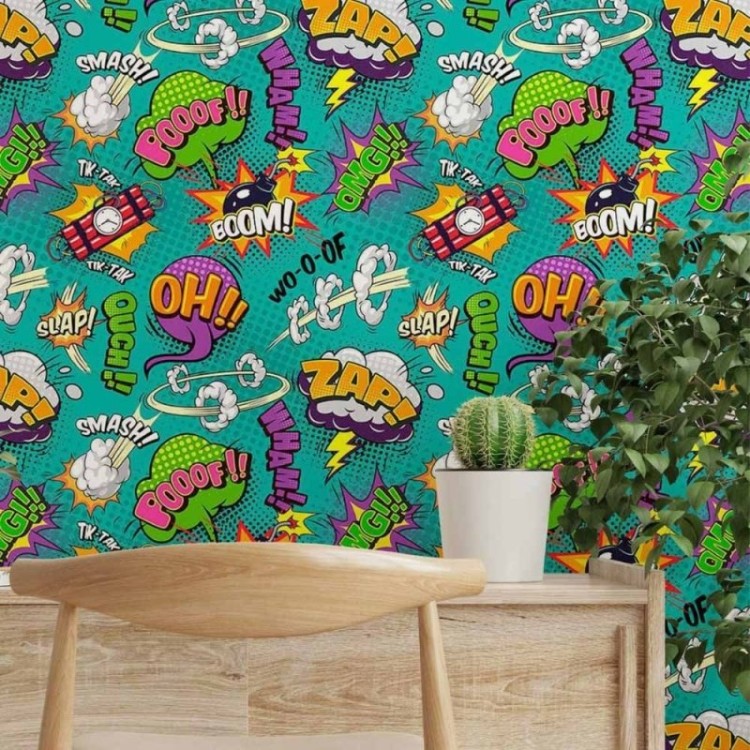 Papel de Parede Adesivo Jovem Cartoon N014030
