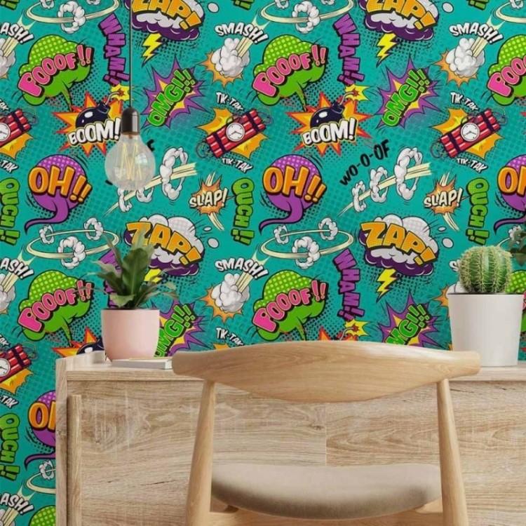 Papel de Parede Adesivo Jovem Cartoon N014030