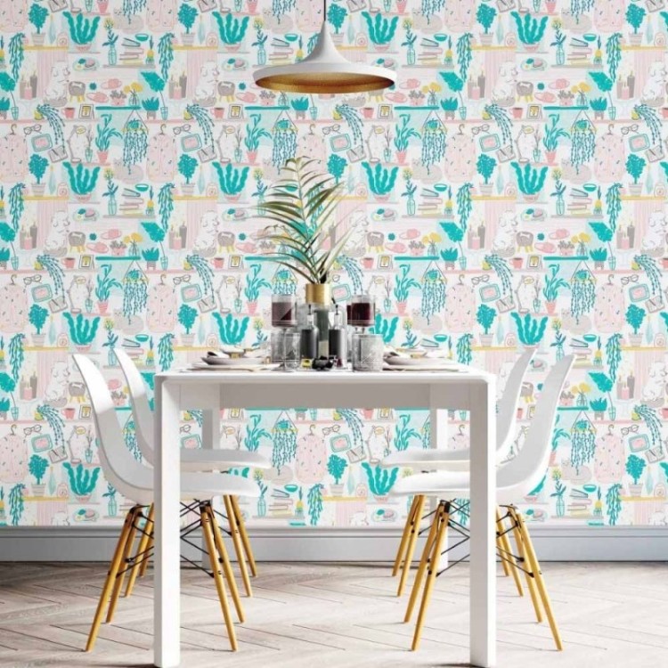 Papel de Parede Adesivo Jovem Cozy Home  N014034