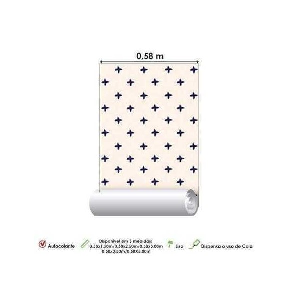 Papel de Parede Adesivo Jovem Cruz 3621